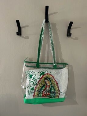 Ed Hardy Guadalupe PVC Satchel - Iconic Y2K Aesthetic